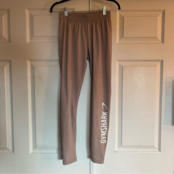 Gymshark Pants - Gymshark Women’s Core Leggings Taupe Size Small High‑Waist Workout Fitness Pants